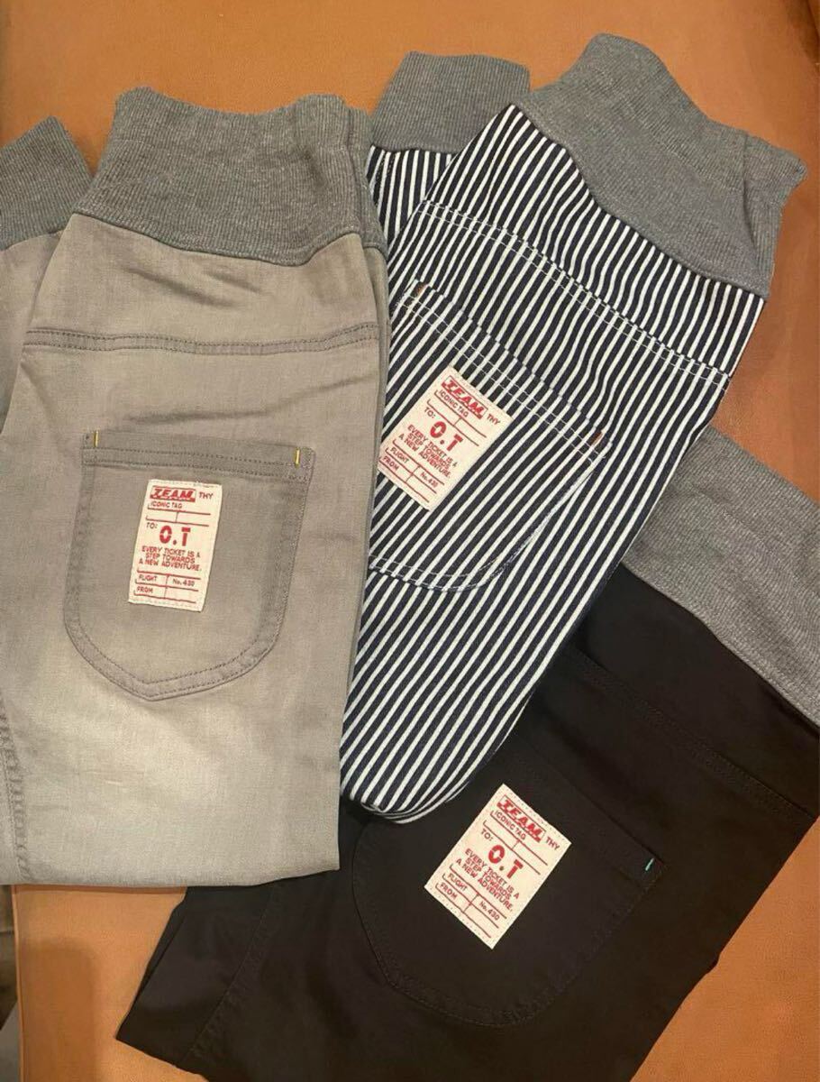 新作☆オフィシャルチームブラックデニムジョガーパンツ1225232ブラック 150㎝拍卖