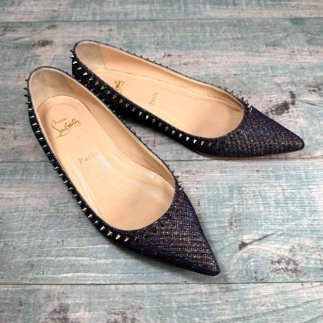 着用2回 Christian Louboutin フラットシューズ36 1/2拍卖