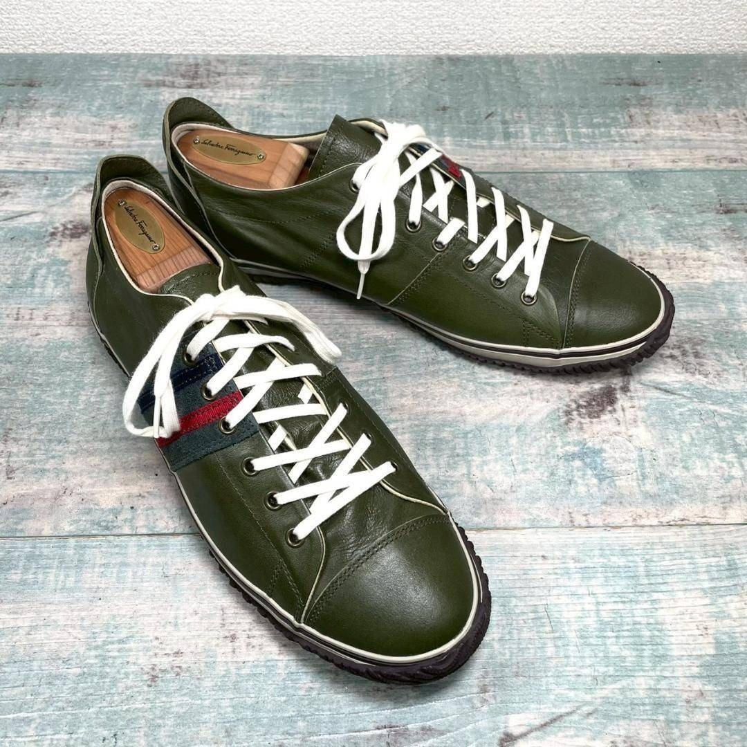超美品 SPINGLEMOVE スニーカー オールレザー L 日本製拍卖