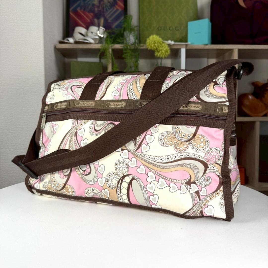 美品 USA製 大容量 LeSportsac ボストンバック 2way拍卖