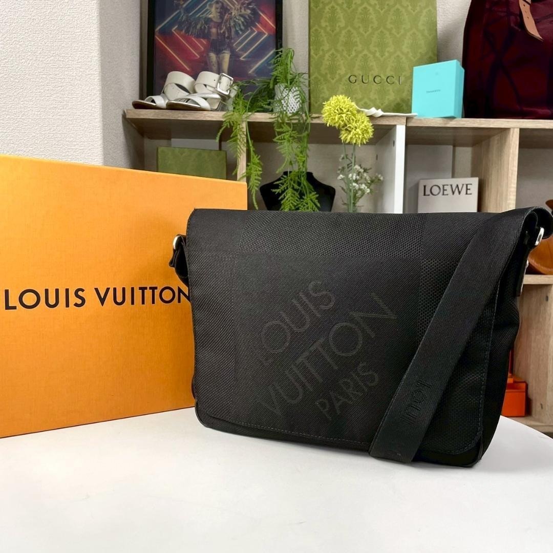 外観美品 LOUIS VUITTON プチメサジェ ダミエジュアン ベタなし拍卖