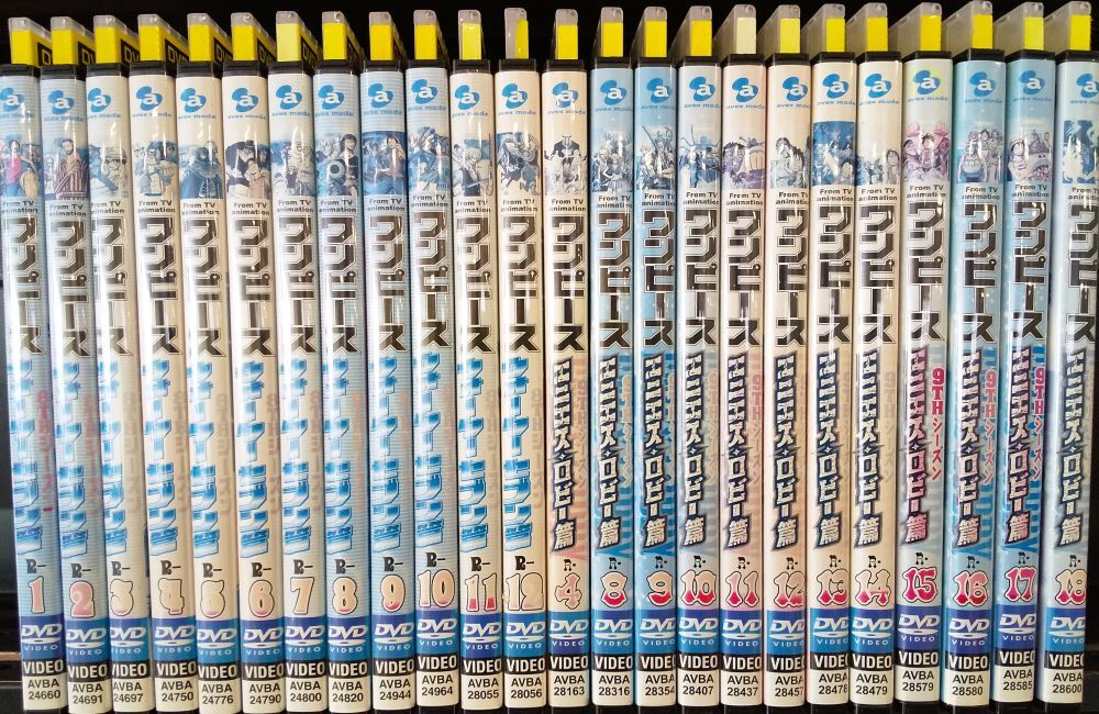 DVD【YD9330 DVD圧縮おまとめセット(ワンピースTVシリーズ シーズン8~9)(24枚セット)】☆現状渡し※拍卖
