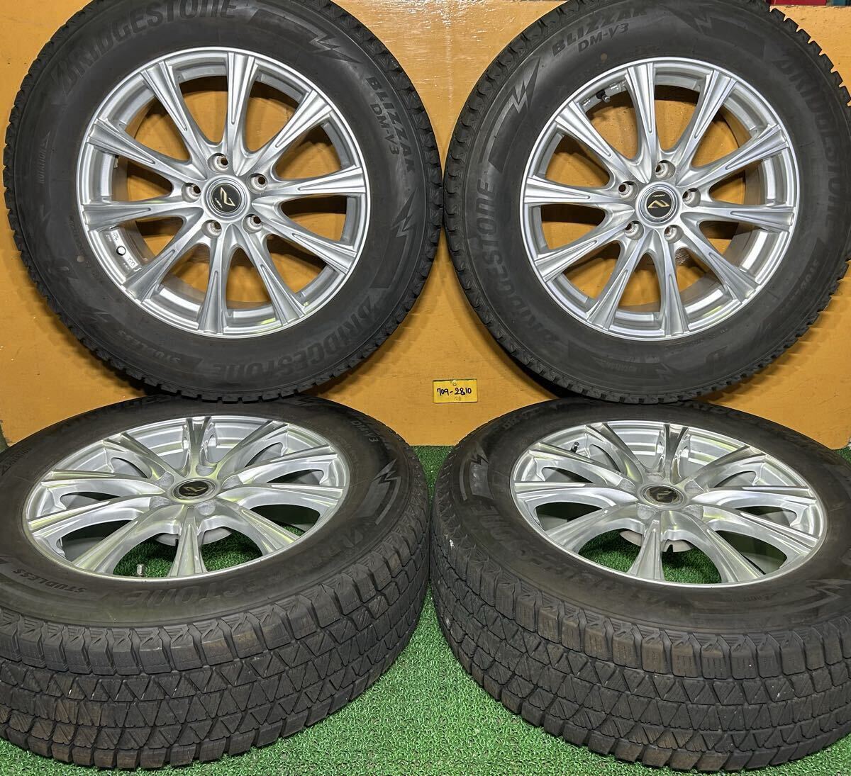 *冬用, バリ山 225/65R17 102Q BRIDGESTONE BLIZZAK DM-V3 *Weds NEBU【17×7.0J +40 PCD:114.3×5H ハブ径:73mm】*ハリアー、RAV4等に拍卖
