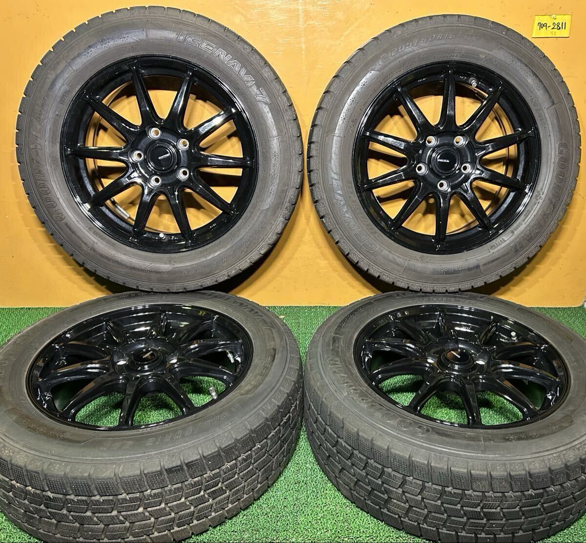 *冬用 205/60R16 92Q GOOD YEAR ICE NAVI7 *G-SPEED【16×6.5J +48 PCD:114.3×5H ハブ径:73mm】*ノア、ヴォクシー、セレナ等に拍卖