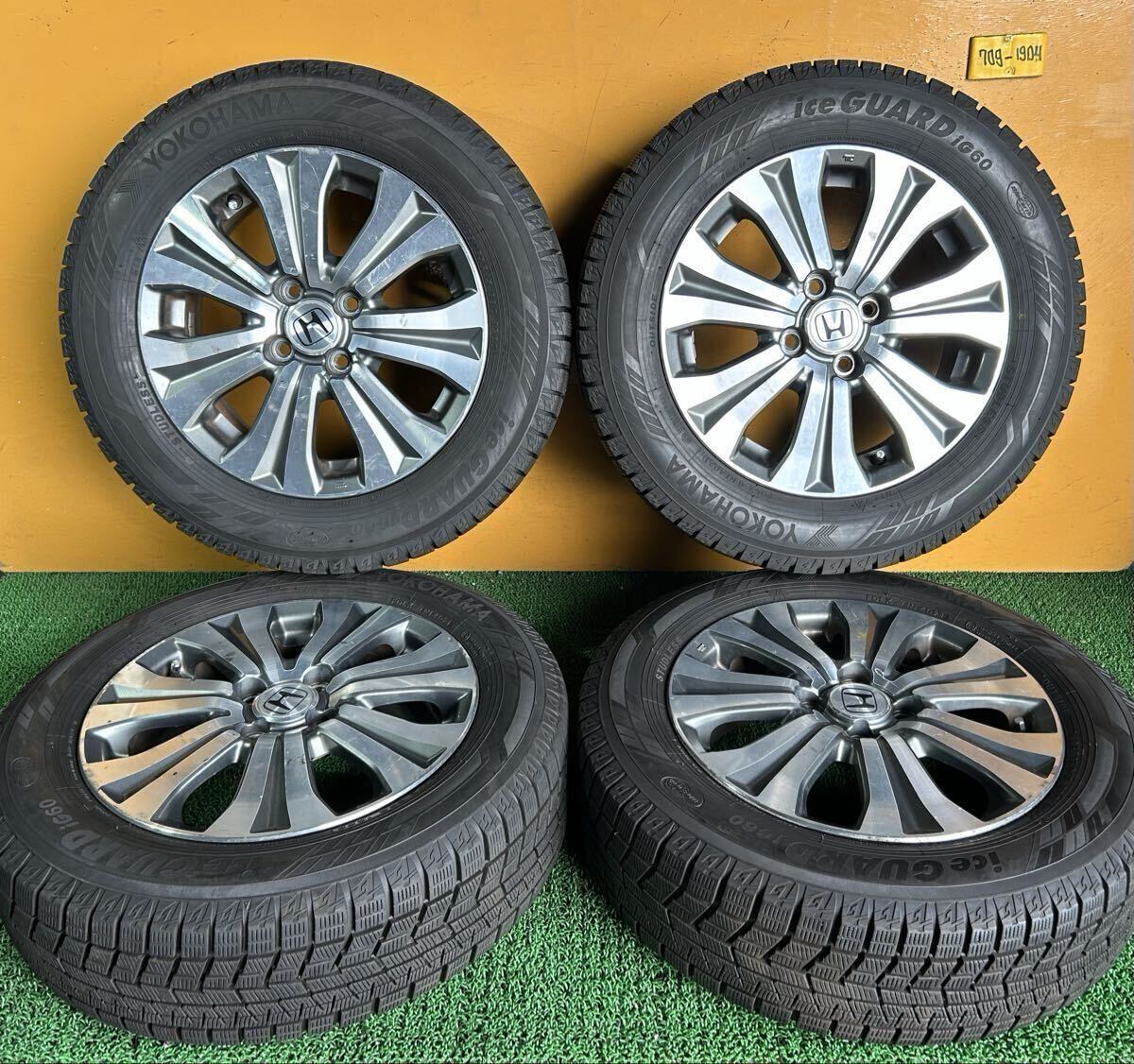 冬用 185/65R15 88Q YOKOHAMA ice GUARD iG60 ホンダ純正【15×5.5J +50 PCD:100×4H ハブ径:54mm】*フィットシャトル, インサイト等に拍卖