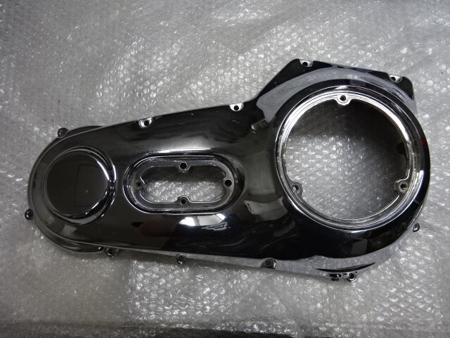 H-D純正 3穴 エボ ソフテイル ダイナ プライマリーカバー クローム 検 ハーレー FLSTS FXSTS FLSTC FLSTF FLSTN FXD FXDL FXDWG FXST FLST拍卖