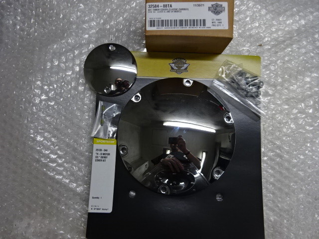 H-D純正OP スポーツスター 04-21 ダービーカバー タイマーカバー クローム 検 ハーレー XL883 XL1200 セブンティーツー 拍卖