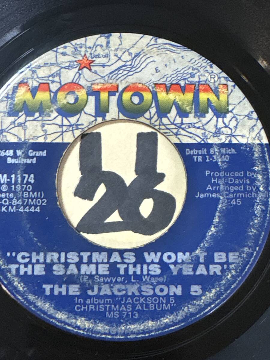 試聴 THE JACKSON 5 CHRISTMAS WON’T BE THE SAME THIS YEAR/SANTA CLAUS IS COMIN’ TO TOWN 両面やや傷あり 1970 DAVID T. WALKER 拍卖