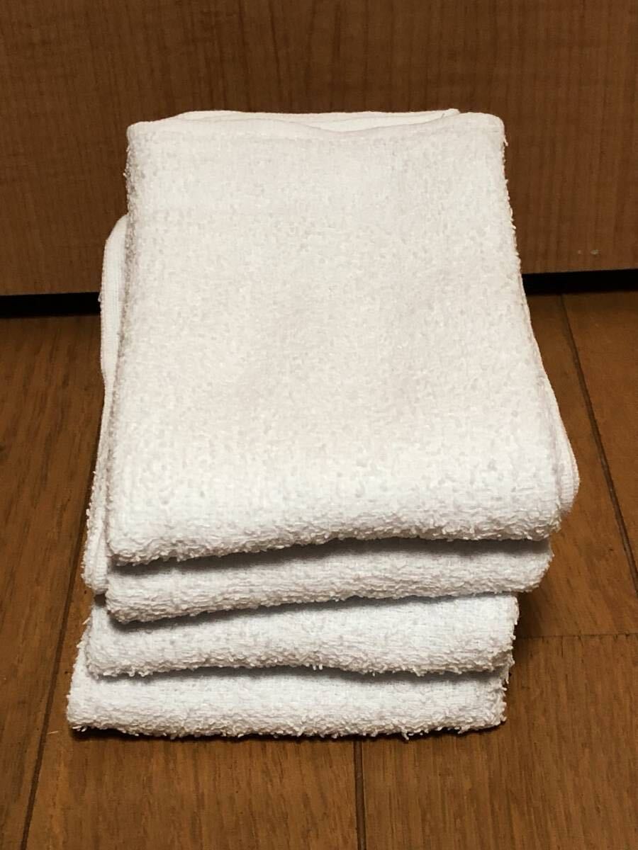 送料無料新品未使用★白フェイスタオル4枚セット③★ホテル・旅館アメニティ拍卖