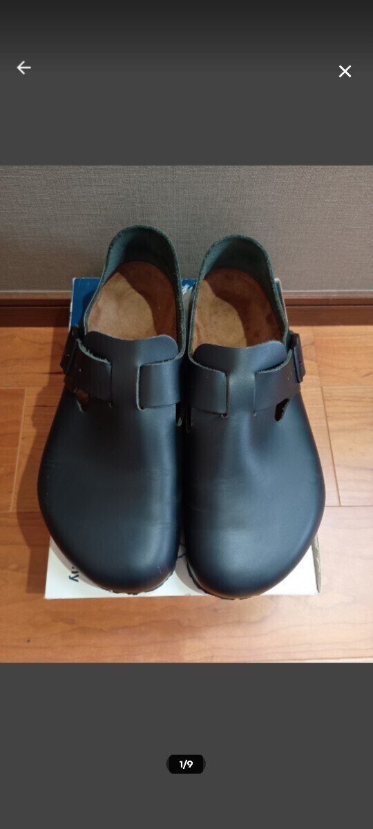 ビルケンシュトック ロンドン 28.5 44 レザー レギュラー幅 ブラック拍卖