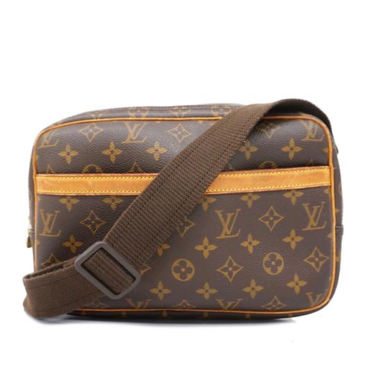 超美品 ルイヴィトン モノグラム リポーターPM ショルダーバッグ M45254 SP1919 カデナ/カギ LOUIS VUITTON拍卖