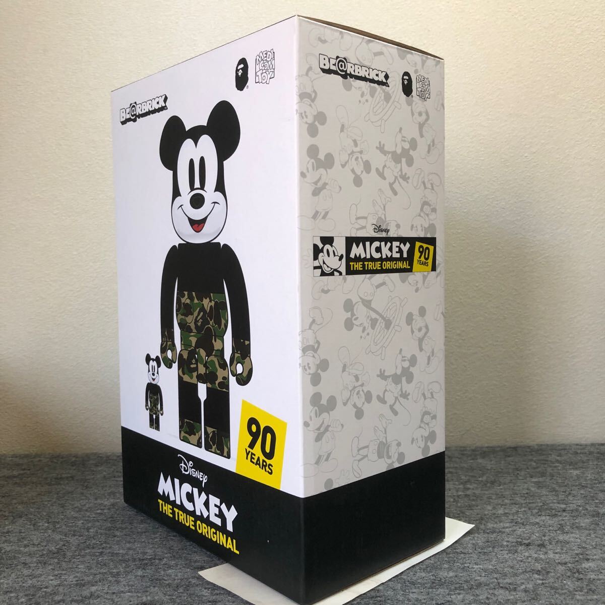 BAPE MEDICOM TOY MICKEY MOUSE BE@RBRICK Figure 100%&400% ベイプ メディコムトイ ミッキーマウス ベアブリック THE TRUE ORIGINAL 拍卖