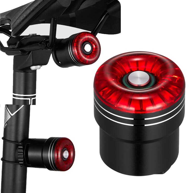 自転車 テールライト cob led 自動点灯 USB充電式 スマートブレーキ警告 オートライト リアライトUSB充電式 IPX6防水 5種モード 残量表示拍卖