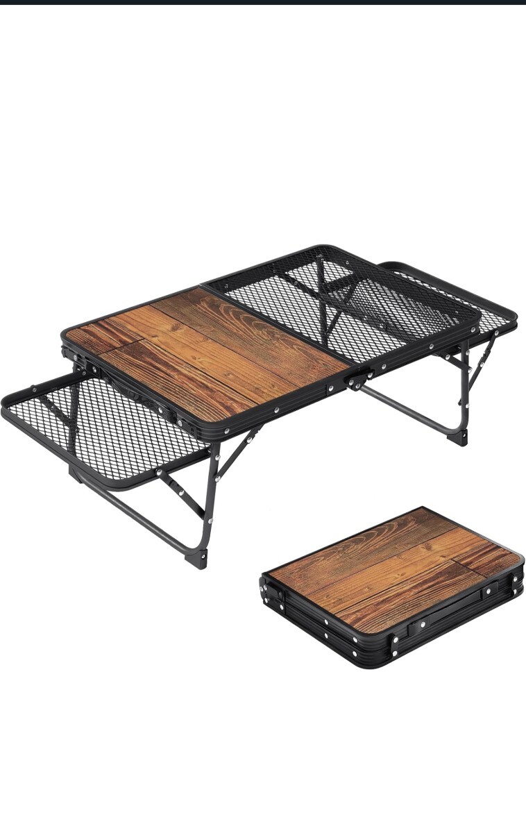 DesertFox キャンプテーブル アウトドア テーブル 折りたたみ 延長可能 耐熱 焚き火テーブル ピクニック レジャー キャンプ用 折畳み拍卖