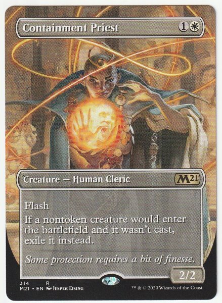 M21 ボーダーレス 封じ込める僧侶/Containment Priest 英語1枚拍卖