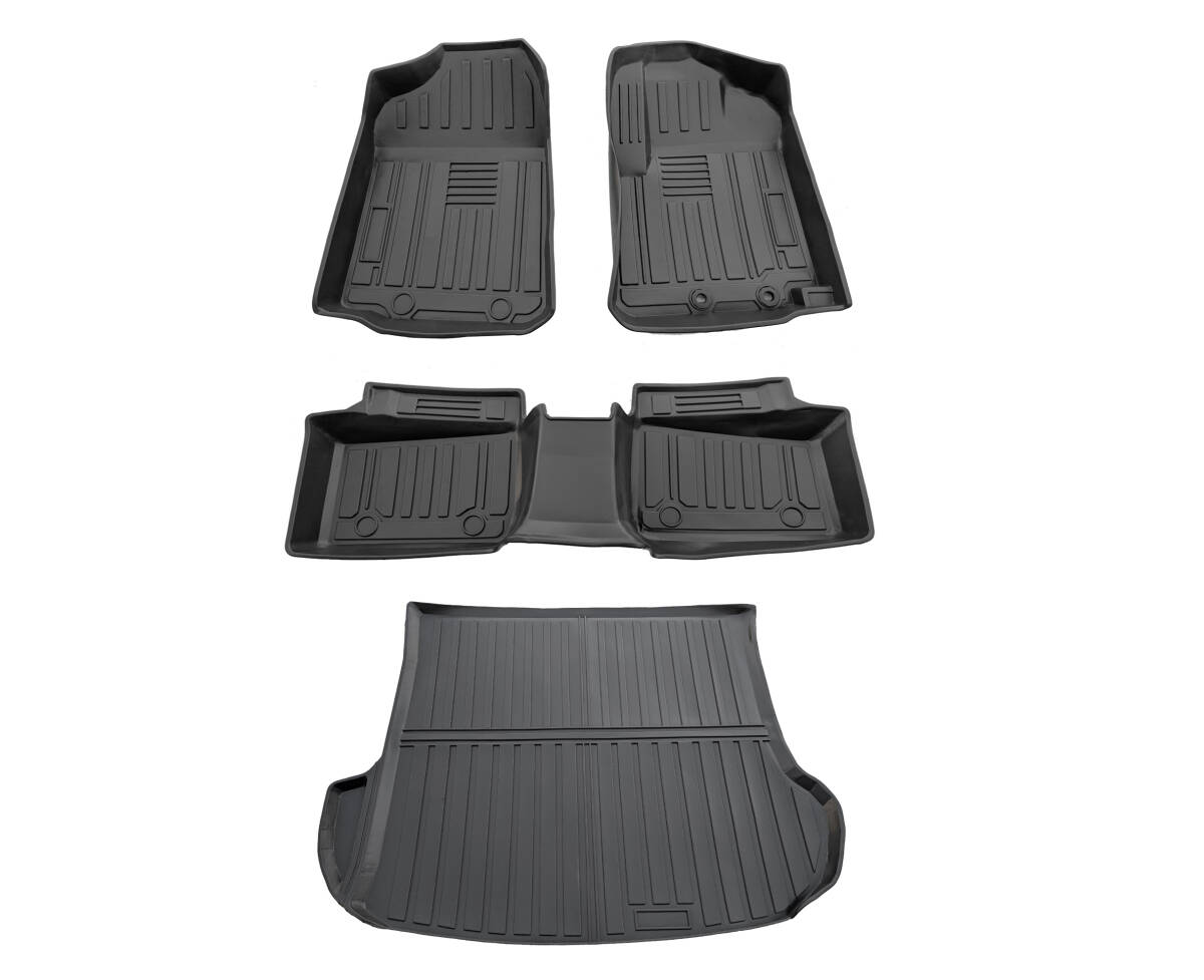 本州送料無料 160 系 プロボックス フロアマット 3D TPO素材 ゴムマッ ト運転席側 助手席側+2列目+ラゲッジマット4点セット拍卖