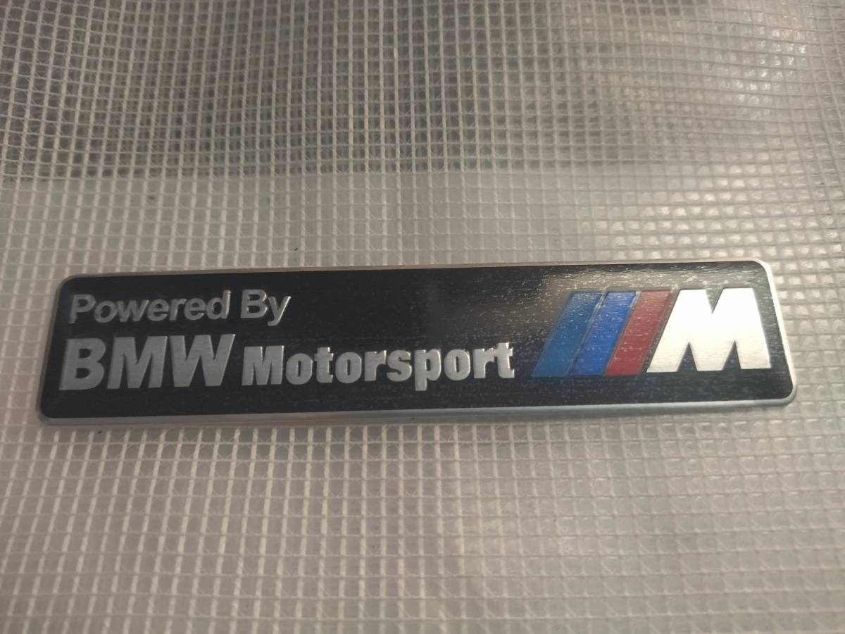 【ゆうパケット送料込】BMW Motorsport M Performance エンブレムプレート 横12.1cm×縦2.8cm ① 拍卖
