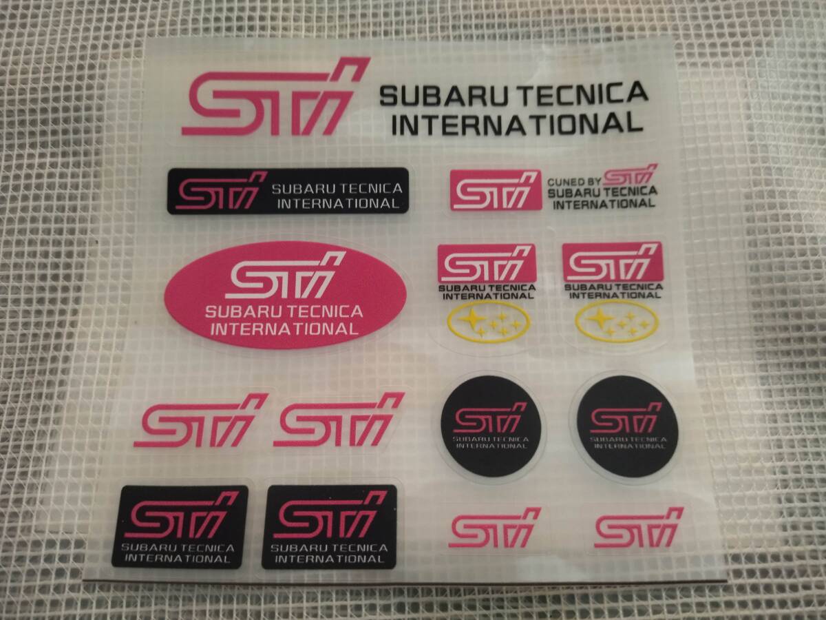 【ゆうパケット送料込】STI ステッカー 横12.5cm×縦12cm ② スバル SUBARU拍卖