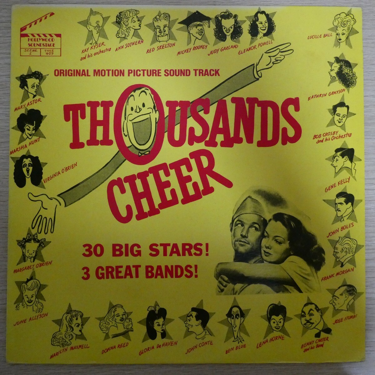 LP4735☆US/Hollywood Soundstage「ORIGINAL MOTION PICTURE SOUND TRACK THOUSANDS CHEER / HS-409」拍卖