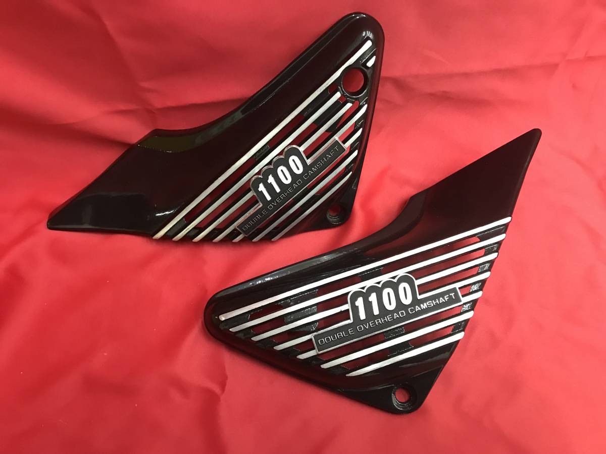 送料込 アルフィン サイドカバー ゼファー1100 純正 型 エンブレム 付 / RS外装ZRT10A アルミ 製 交換 純正 車検 レストア拍卖