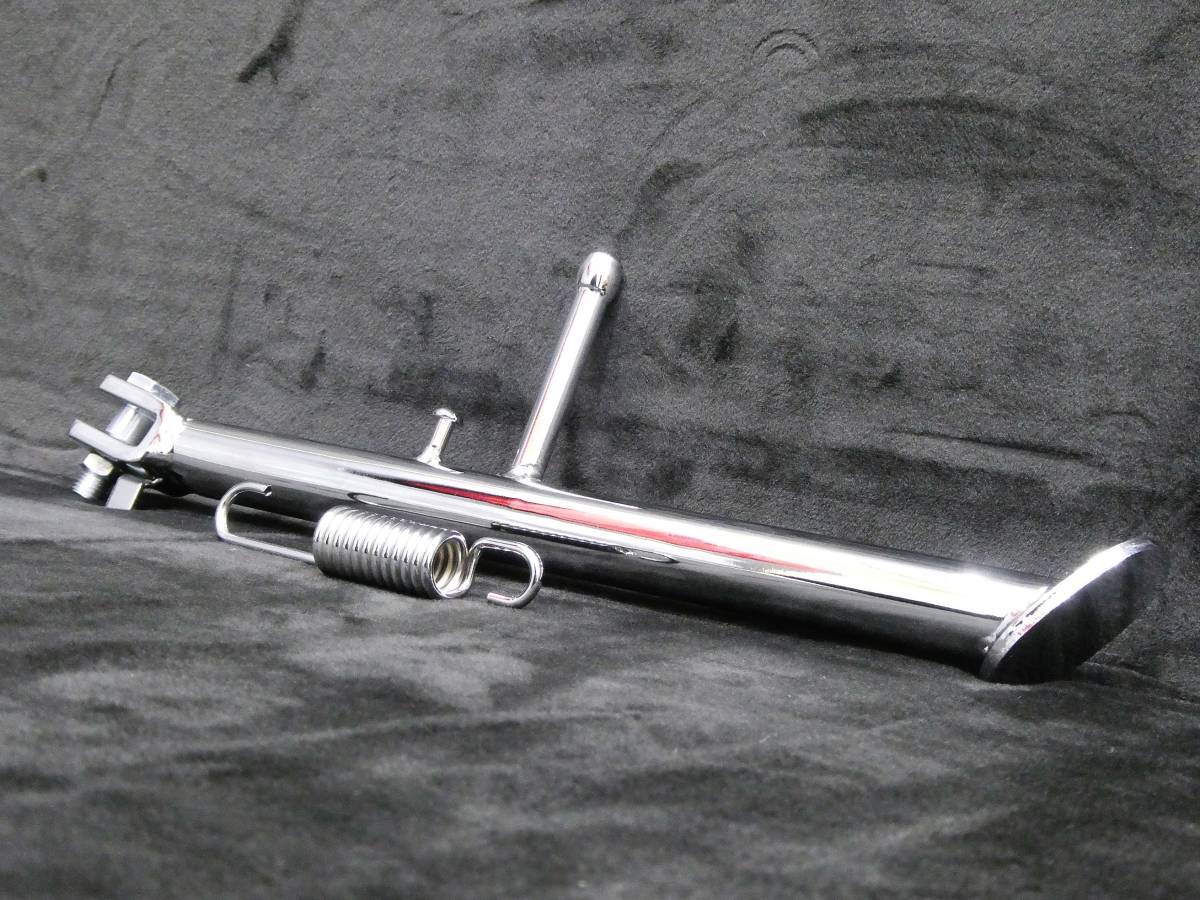 【送料無料】バリオス250 1型 メッキ サイドスタンド ロング29cm/スタンド サイスタ 外装 ケツ上げZR250A 純正typeカワサキ拍卖