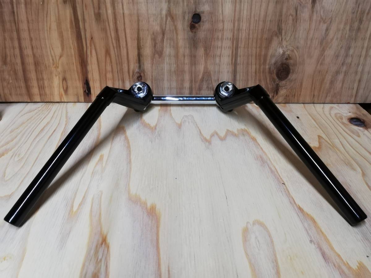 送料込み VFタイプ ハンドル 黒+35π変換キット/汎用35パイ 旧車ハン CBX400F CB400NジェイドCB400SFホーネットCBX550FエイプCB750拍卖