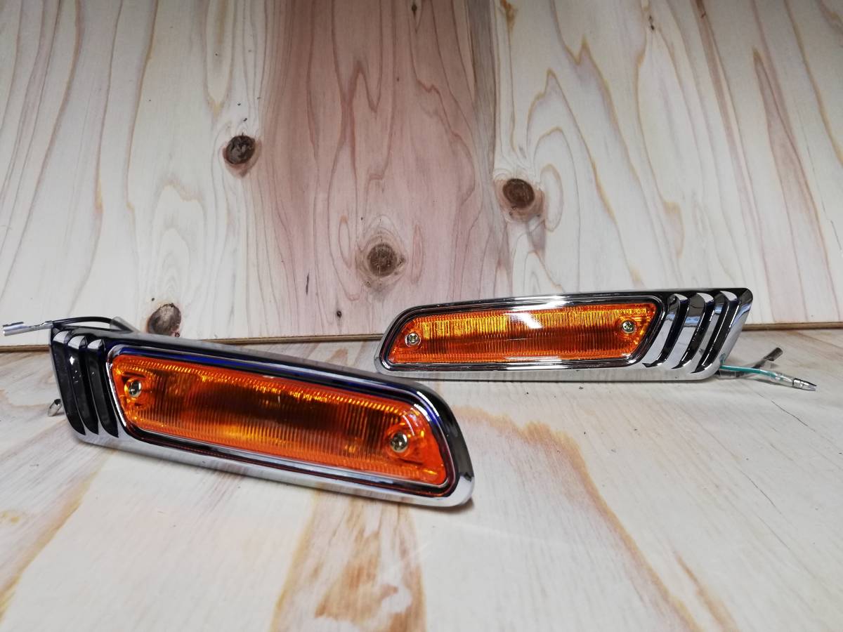 ローレルウインカー オレンジ 汎用/ウィンカーGX61メッキGX71マーク2クレスタ ソアラ セリカ ダルマ ケンメリ ハコスカ ローレル拍卖