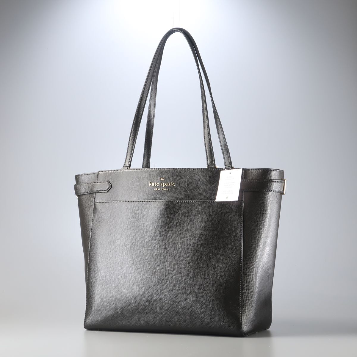 MI0014▽未使用 ケイトスペード kate spade ステイシー ラップトップ トート WKRU7099 レザー ショルダーバッグ 肩掛け 鞄 ブラック拍卖