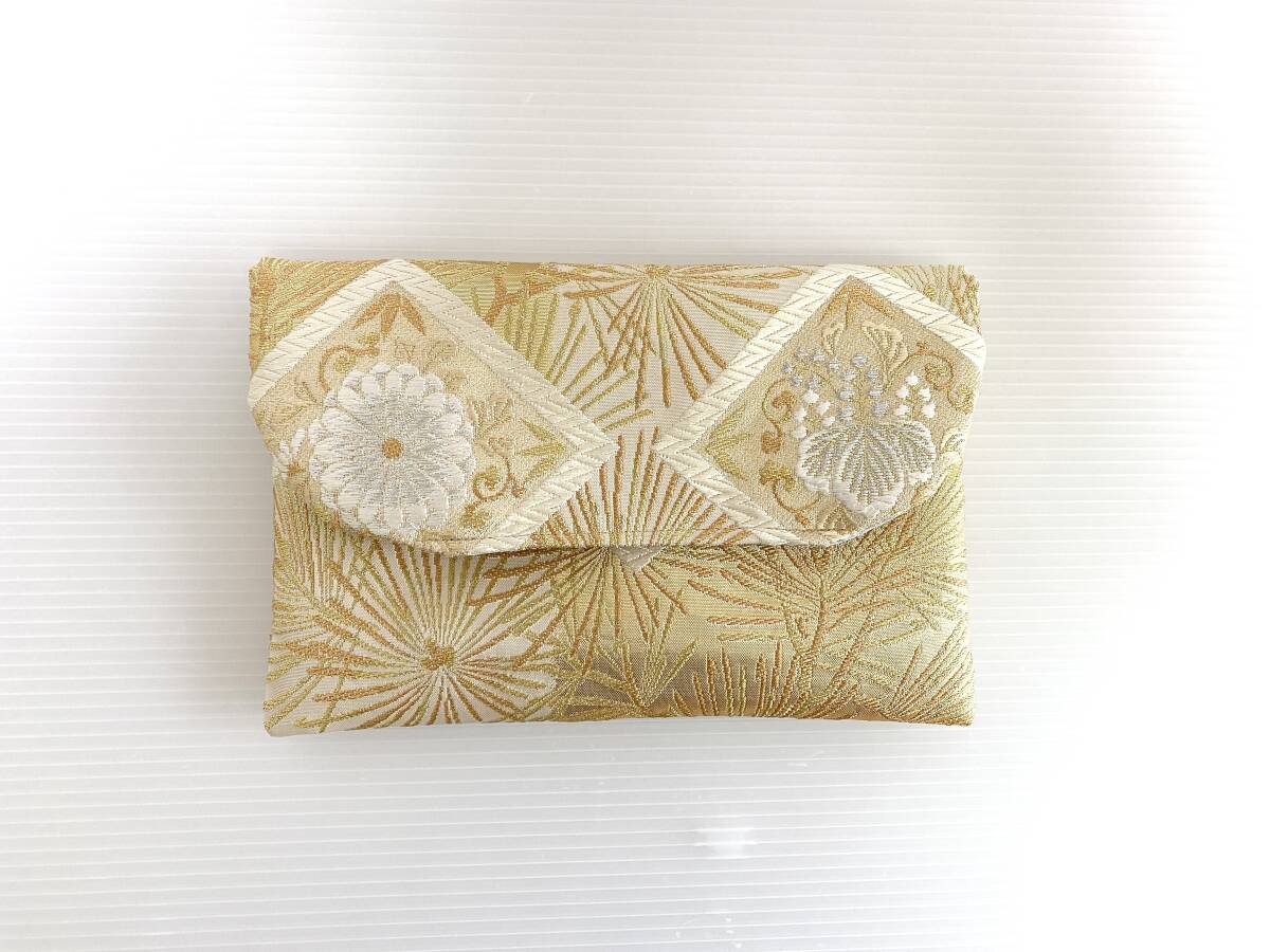 大人可愛いマルチケース帯リメイク御朱印帳入れパスポート入れ通帳入れお薬手帳入れ大人可愛いマルチケース送料込みハンドメイドNO.5681拍卖