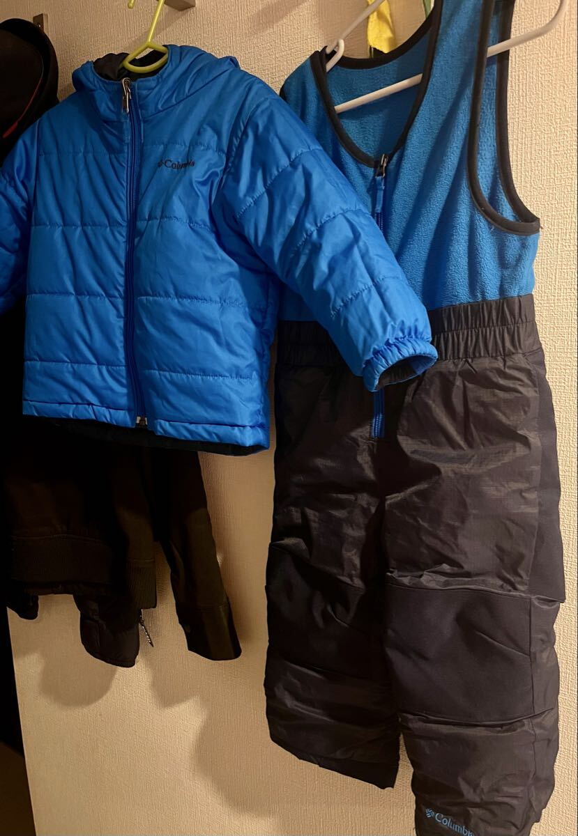Columbia 子ども用 防寒リバーシブルジャケットとオーバーオールセット 拍卖