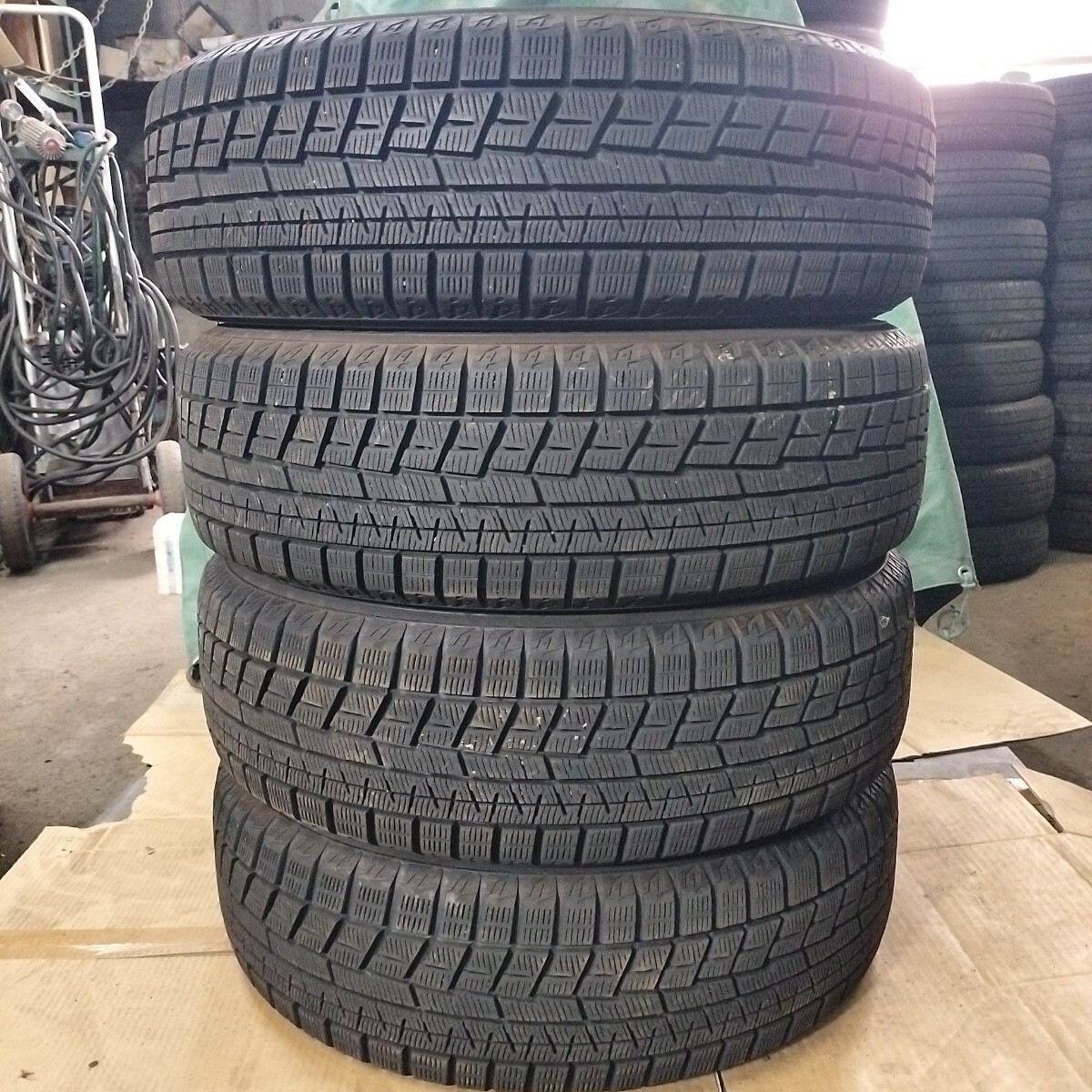 185/60R16 ヨコハマ IG60 冬タイヤ バリ山 2017年製 中古 4本拍卖
