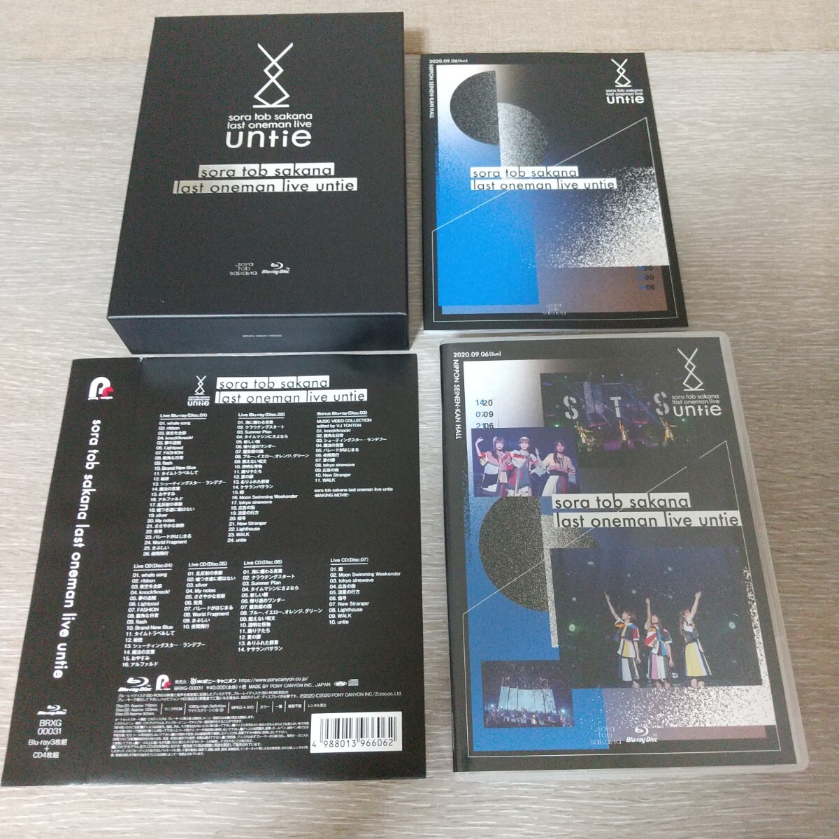 sora tob sakana last oneman live untie 3Blu-ray+4CD拍卖