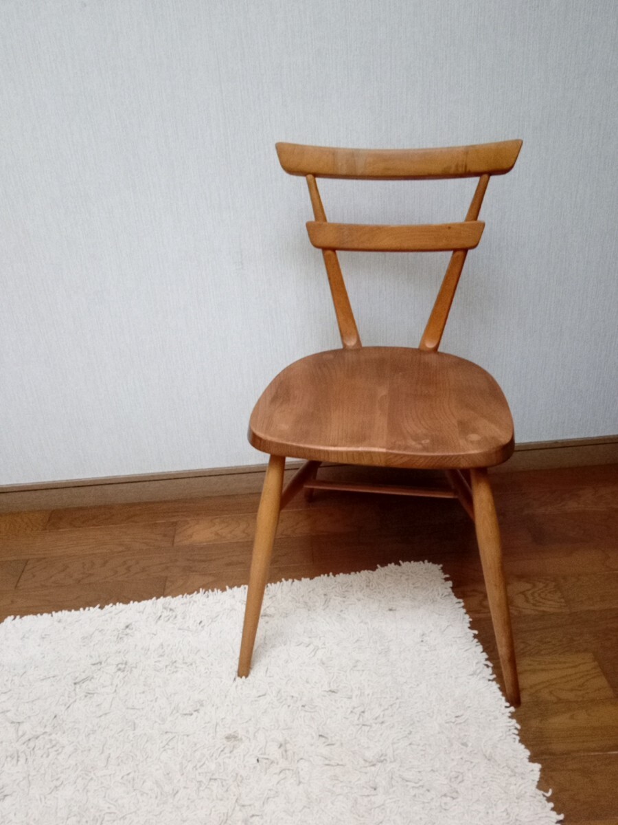 激レア ★グリーンドット アーコール スタッキングチェア 美品 椅子 ヴィンテージ 木製拍卖