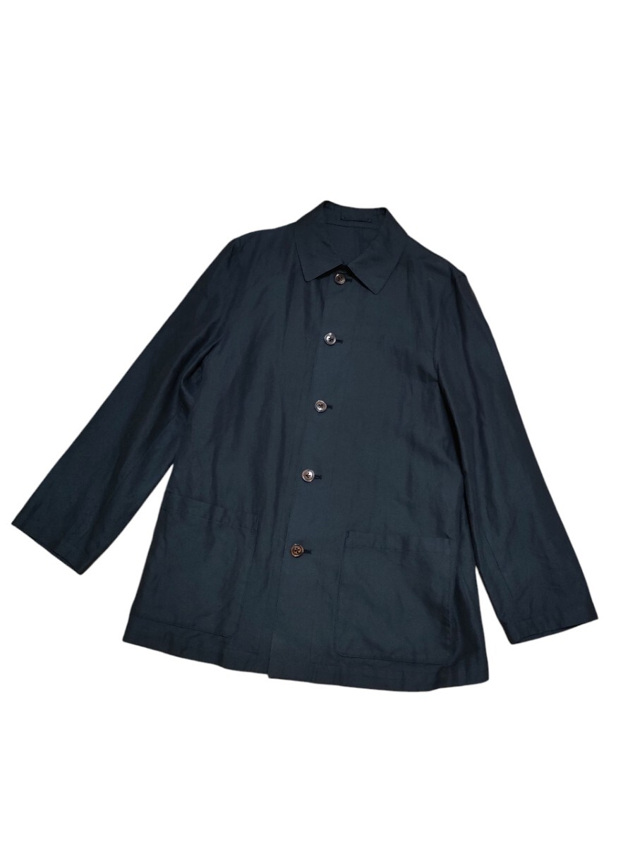 【送料☆600円】*美品* J.PRESS ジェイプレス 紺 ネイビー 春夏ジャケット 綿麻 Lサイズ拍卖