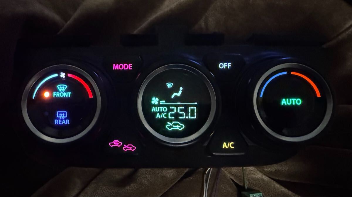 即決で返送不要 レインボー LED変更済み エアコンスイッチパネル スイフト ZC33S ZC13S ZC43S ZD53S ZD83S ジムニー JB64 JC74 JB74 拍卖
