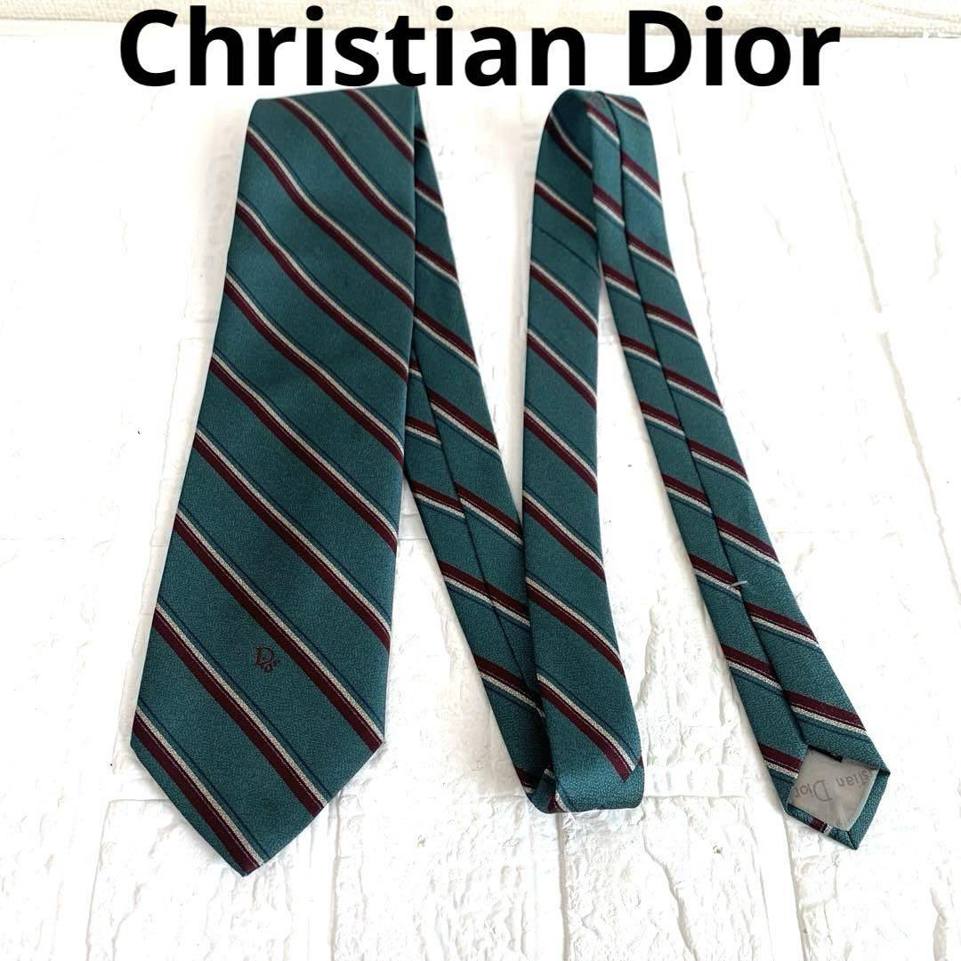Christian Dior ディオール ネクタイ ストライプ拍卖