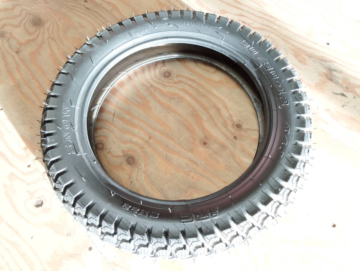 【017】IRC スタッドレス SN22 FRONT 90/90-12 44J TUBELESS SNOW バイク タイヤ 2020製造 140サイズ拍卖