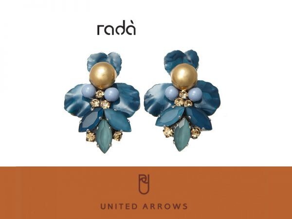 未使用2.2万◎RADA◎ビジュー イヤリングUNITED ARROWS購入 ラダ イタリア製 アクセサリー ビジュー パーティー 結婚式拍卖