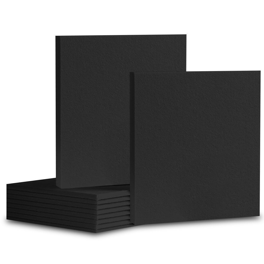 吸音材 壁 吸音ボード 防音材 吸音パネル 遮音シート 防音フェルトボード 12枚セット 縦30cm*横30cm*厚さ0.9cm ブラック拍卖