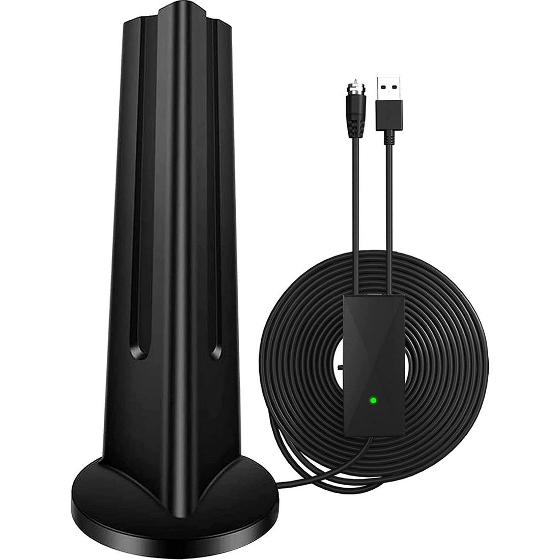 室内テレビアンテナ 地デジ専用 スマートテレビ デジタルアンテナ 増幅器信号ブースター付き 同軸ケーブル ポータブル HD TV拍卖