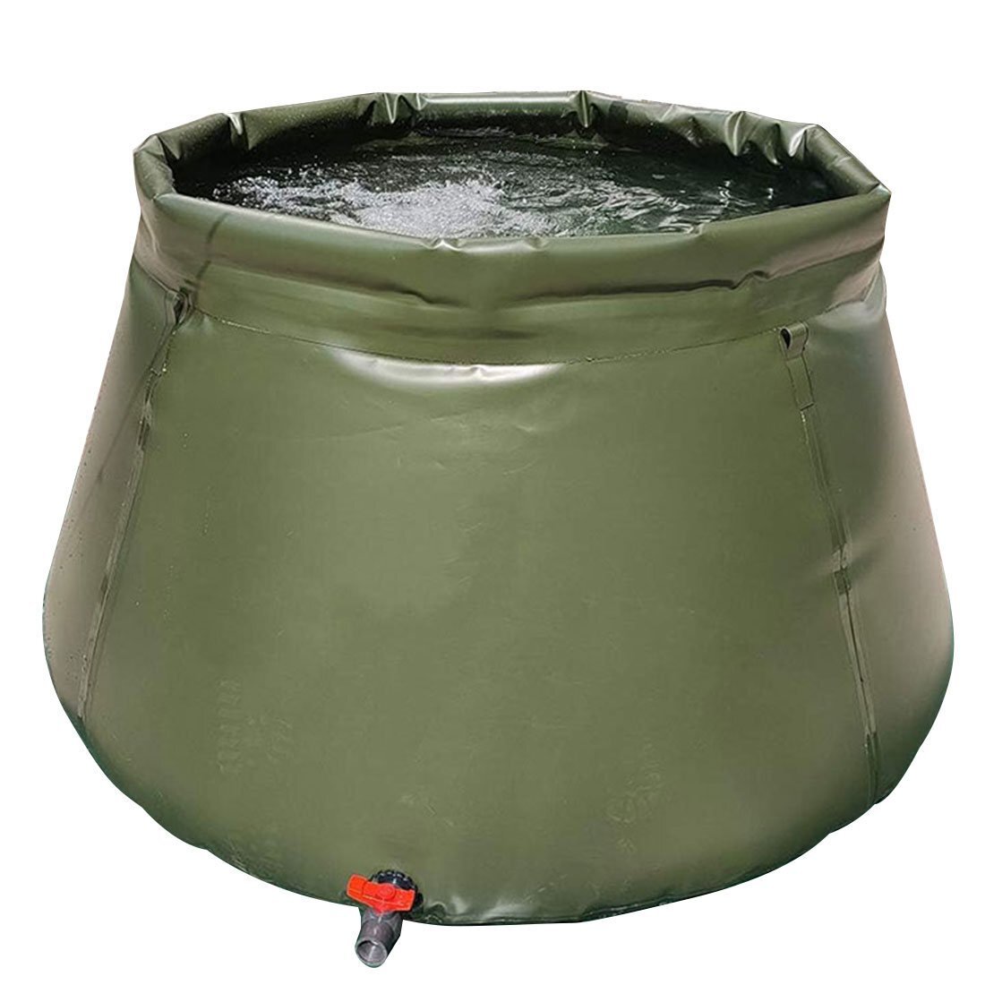 貯水タンク 2000L グリーン 水タンク 集水器 袋 2.0×1.2×1.0m キャリア 非常用防災用 折り畳拍卖