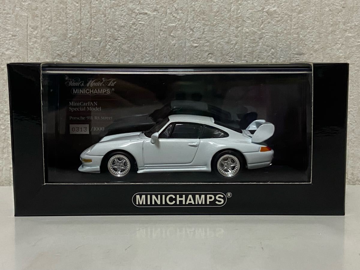 ミニカーファン別注 ミニチャンプス 1/43 ポルシェ 911 RS 1995 ホワイト (993) PORSCHE MINICHAMPS PMA拍卖