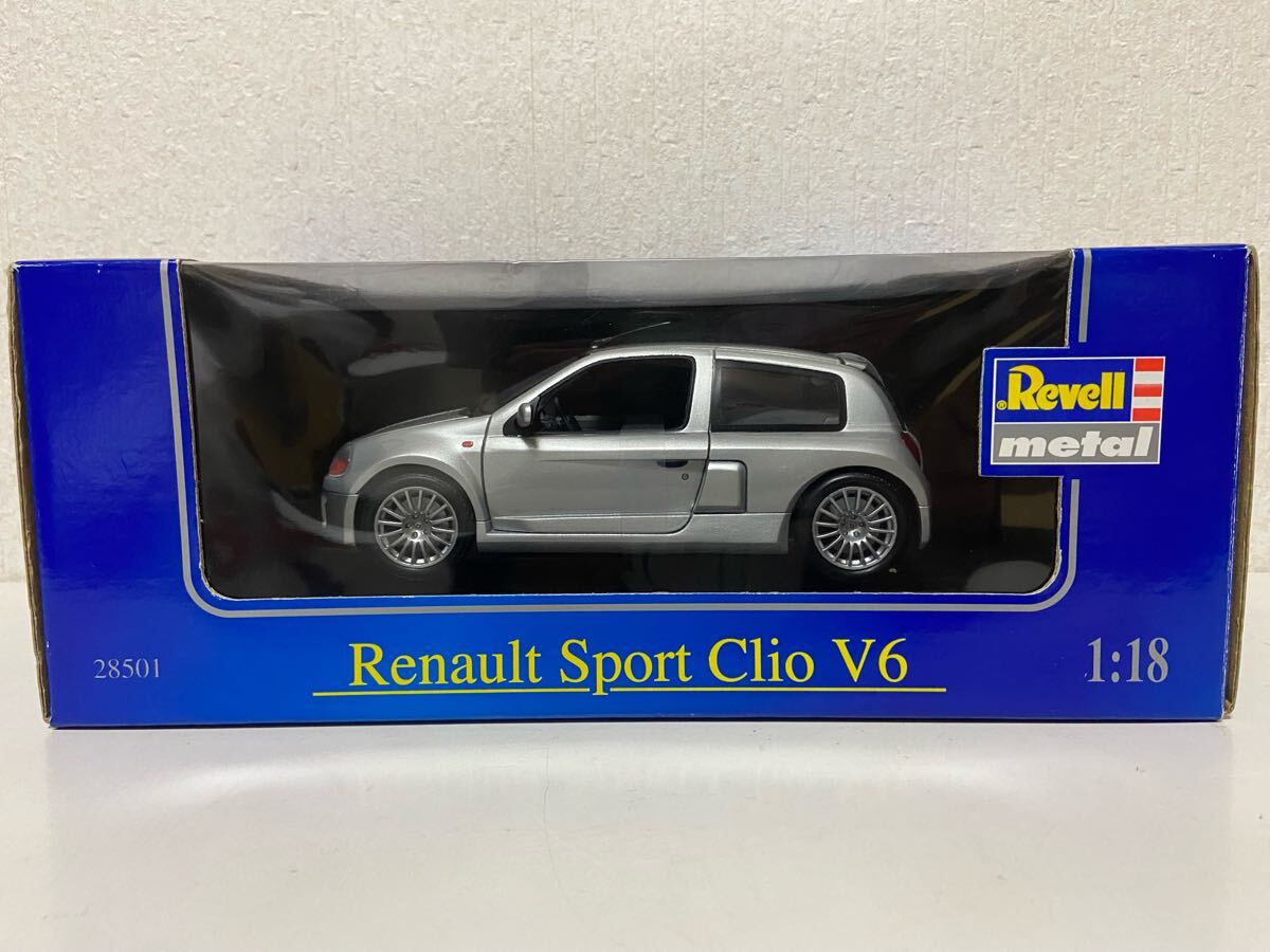 1/18 ルノー スポーツ クリオ V6 シルバー Revell RENAULT Clio拍卖
