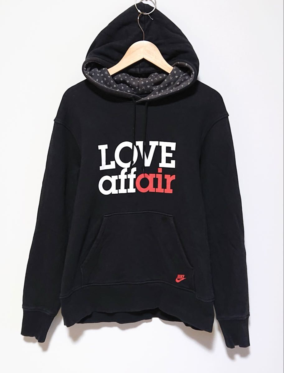 h4216gg NIKE/ナイキ サイズXL パーカー ブラック メンズ スポーティ カジュアル スポカジ フード ポケット スウェット 古着好き used拍卖