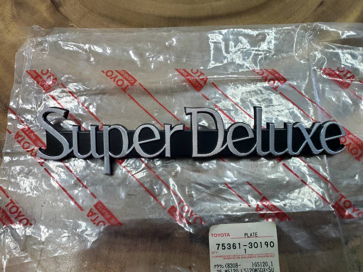 ★新品未使用!純正品!送料無料!トヨタ クラウンのエンブレム!GS120 GS126 MS120 GS136V クラウンバン スーパーデラックス 旧車 拍卖