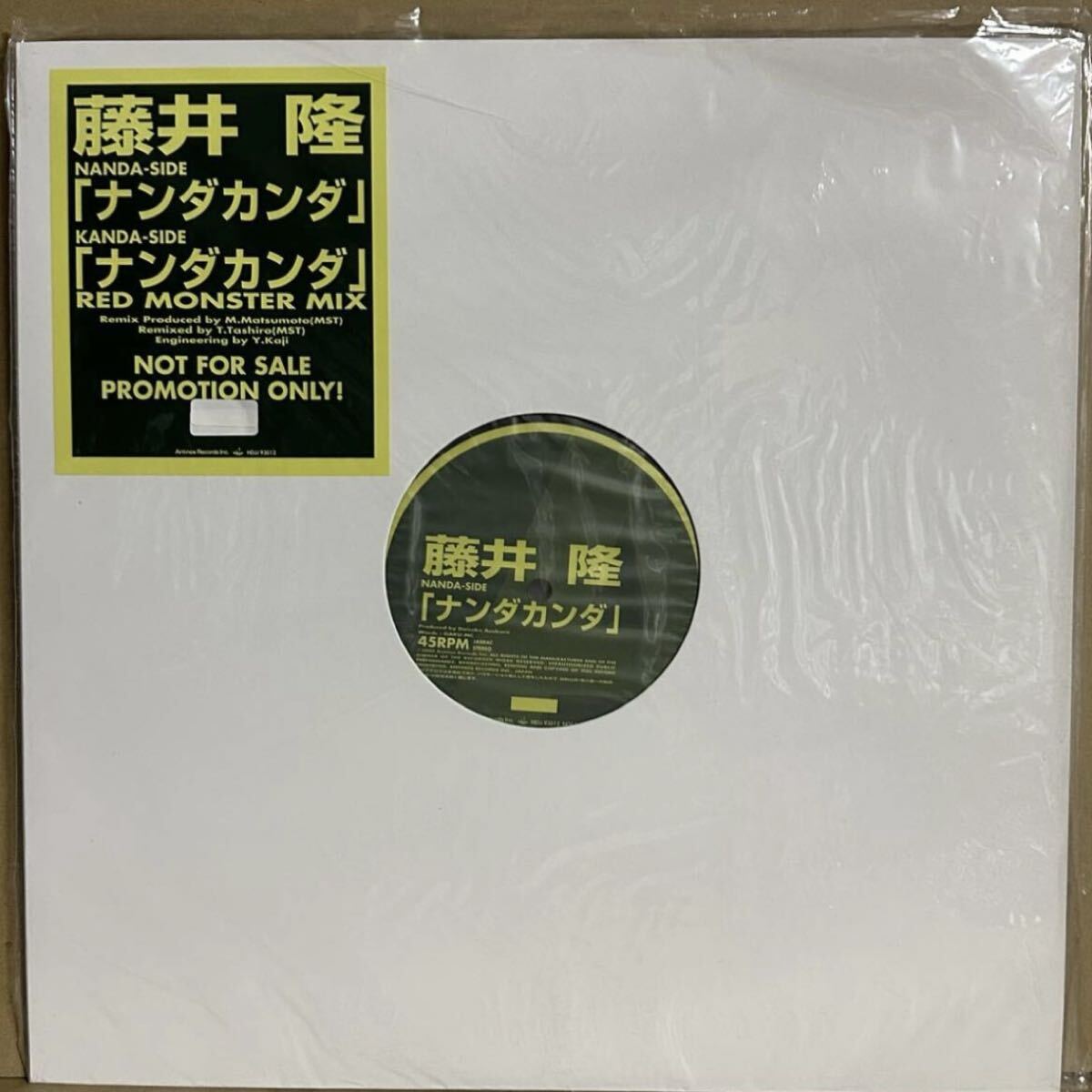 新品未使用 【12'】 国内プロモ盤 藤井隆 / ナンダカンダ拍卖