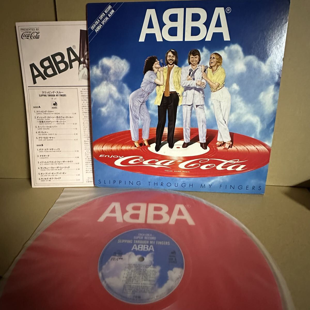 非売品【LP】 アバ ABBA / コカコーラ ピクチャー盤 /スリッピング・スルー / DANCING QUEEN 〜 WATERLOO / CHIQUITITA 他拍卖