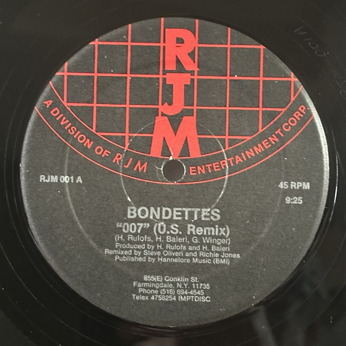 【12'】 BONDETTES / 007 ※ U.S.REMIX & ORIGINAL VERSION拍卖