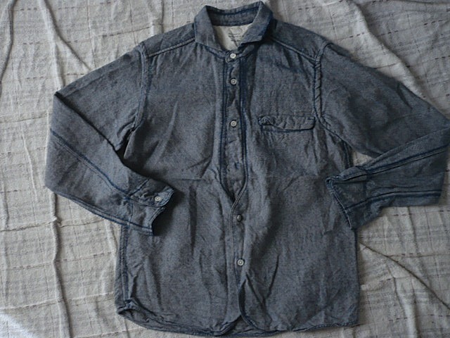 quadroクオドロ★ウールシャツ 長袖シャツ拍卖