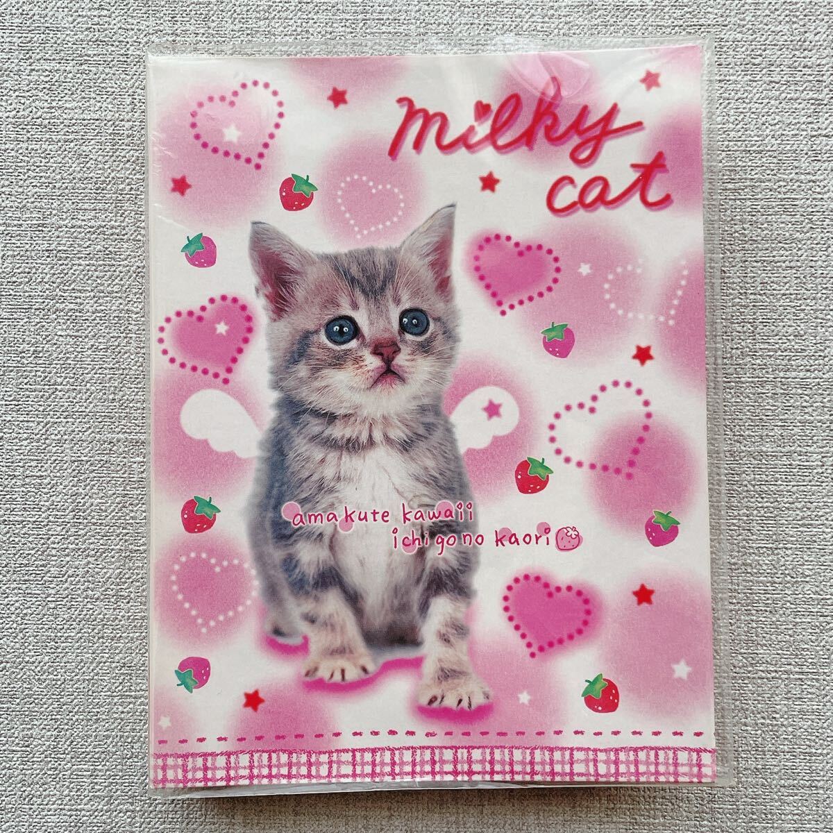 【平成レトロ】プロフィール帳 猫 動物 シール付き 平成女児 未使用拍卖